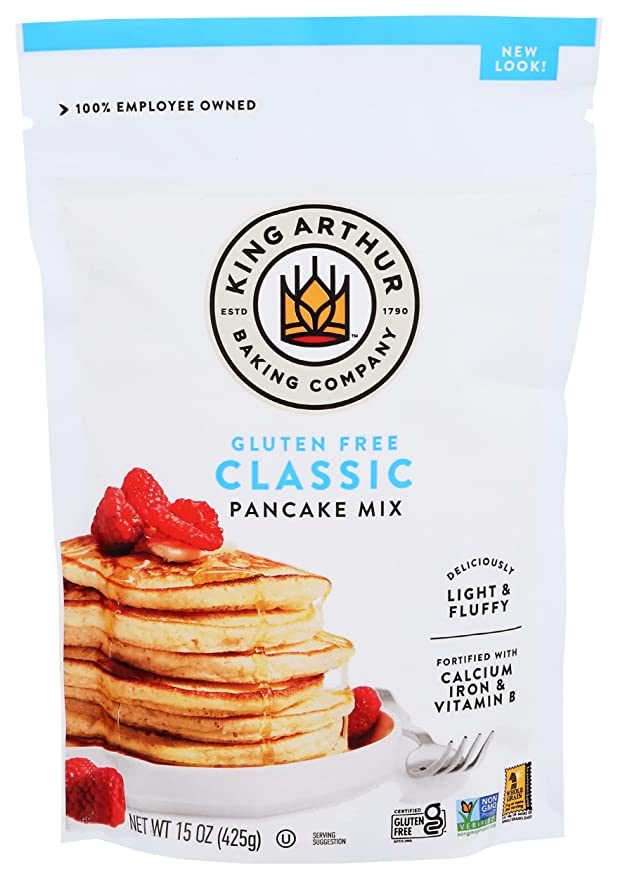 Gluten free pancake mix bag mentioned in the post